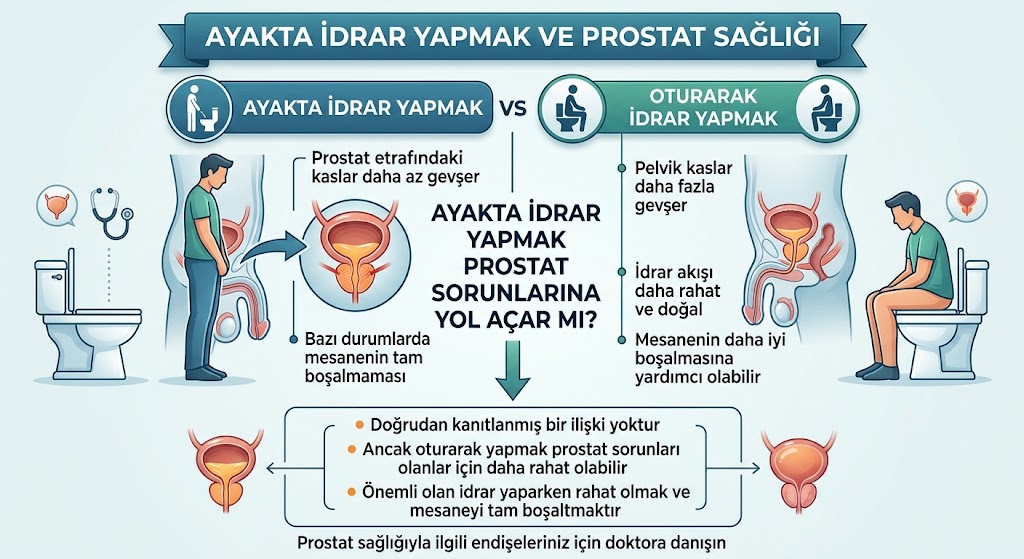 Ayakta İdrar Yapmak Prostat Yapar mı?