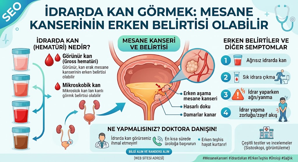 İdrarda kan görmek: mesane kanserinin erken belirtisi olabilir